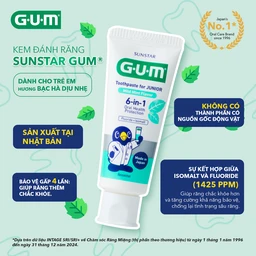 Kem đánh răng Sunstar Gum cho bé 7-12 tuổi, hương bạc hà 70g 3