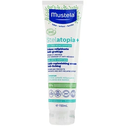 Kem dưỡng ẩm cho da chàm thể tạng Mustela Stelatopia+ Lipid-Replenishing Cream Anti-Itching (150ml) 5