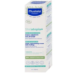Kem dưỡng ẩm cho da chàm thể tạng Mustela Stelatopia+ Lipid-Replenishing Cream Anti-Itching (150ml) 2