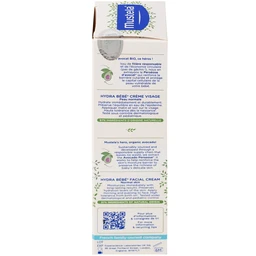 Kem dưỡng da mặt cho bé Mustela Hydra Bebe Facial Cream (40ml) 3