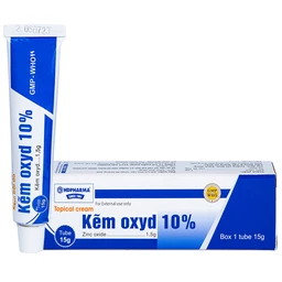 Kem bôi da Kẽm Oxyd 10% HDPharma điều trị các bệnh da và nhiễm khuẩn da (15g) 1