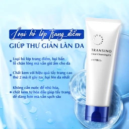 Kem tẩy trang Transino Clear Cleansing Ex giúp loại bỏ lớp trang điểm, bụi bẩn lỗ chân lông và dầu thừa (110g)