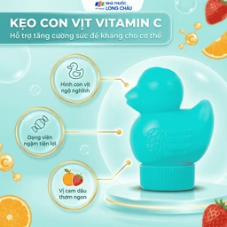 Kẹo con vịt hỗ trợ tăng cường đề kháng Vitamin C 10mg Domesco (12 viên) 2