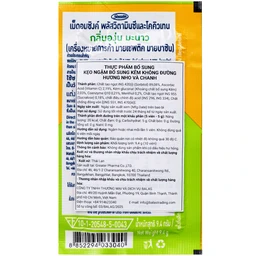Kẹo ngậm bổ sung kẽm không đường hương nho và chanh Mybacin ZinC Plus ( 20 gói x 9.4g )