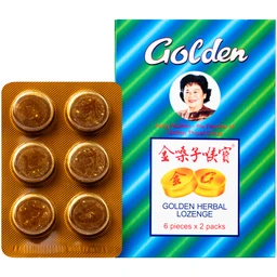 Kẹo ngậm Golden Herbal Lozenge (2 vỉ x 6 viên) 1