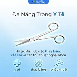 Kéo thẳng 2 đầu nhọn size 18cm dùng cắt gòn thay băng cho bệnh nhân  4