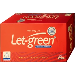 Khăn giấy hộp Let-green 4 lớp 100 tờ 3