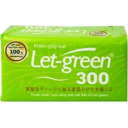 Khăn giấy lụa let-green 300 tờ 2