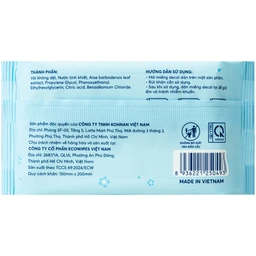 Khăn giấy ướt Kohnan không hương, không cồn, không paraben (gói 20 tờ) 2