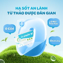 Khăn hạ sốt Dr.Papie 3M0+ Starmed (5 gói x 5 miếng) hạ nhiệt giảm sốt dùng cho trẻ từ 3 tháng tuổi