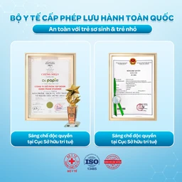 Khăn hạ sốt Dr.Papie 3M0+ Starmed (5 gói x 5 miếng) hạ nhiệt giảm sốt dùng cho trẻ từ 3 tháng tuổi