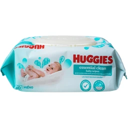 Khăn ướt em bé Huggies Essential Clean (80 Miếng) 3