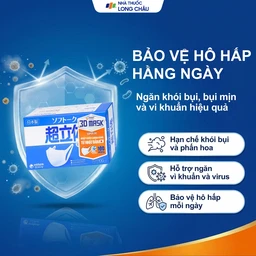 Khẩu trang Unicharm 3D Mask Super Fit màu trắng (100 cái) ôm vừa vặn, không bí thở 2