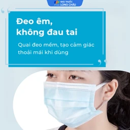 Khẩu trang 4 lớp Safefit màu xanh (50 cái) ngăn khói bụi, vi khuẩn 5