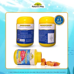 Viên nhai hỗ trợ bổ não Kids Smart Vita Gummies Omega-3 DHA Fish Oil Nature's Way (60 viên) 9