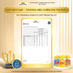 Viên nhai hỗ trợ sức đề kháng Kids Smart Vita Gummies Vitamin C + Zinc Nature's Way (60 viên) 11