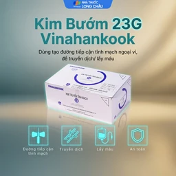 Kim bướm 23G Vinahankook (50 cái) giúp cho kim không bị dịch chuyển  2