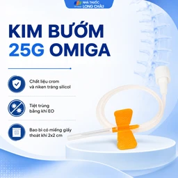 Kim bướm 25G Omiga (100 cái) giúp cho kim không bị dịch chuyển 2