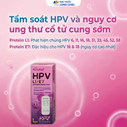 Kit test HPV Accufast L1/E7 giúp phát hiện sớm nguy cơ ung thư cổ tử cung (1 kít)