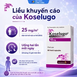 Thuốc Koselugo 10mg Astrazeneca điều trị bệnh u xơ thần kinh loại 1 (NF1) ở bệnh nhi (Hộp 60 viên) 4