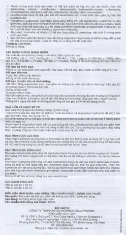 Thuốc Kremil Gel Bạc Hà United làm giảm các triệu chứng như khó tiêu, ợ nóng, đầy hơi (20 gói x 20ml)