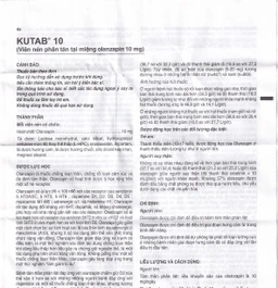 Thuốc Kutab 10 Levis điều trị tâm thần phân liệt, giai đoạn hưng cảm vừa đến nặng (12 vỉ x 7 viên)