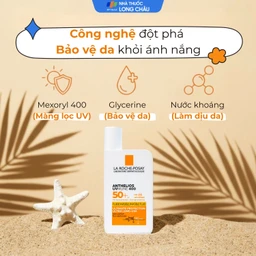 Sữa chống nắng La Roche-posay Laboratoire Dermatologiue Anthelios Uvmune 400 Invisible Fuild SPF50+ PA++++ 50ml