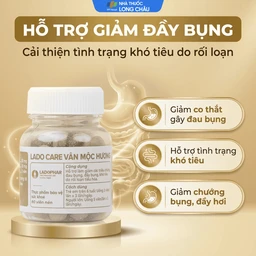 Viên hỗ trợ giảm triệu chứng đầy bụng, khó tiêu Lado Care Vân Mộc Hương Ladophar (80 viên) 4