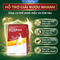 Nước uống hỗ trợ giải rượu, bảo vệ gan Ladodetox Nosamin Ladophar (10 gói x 15ml) 2