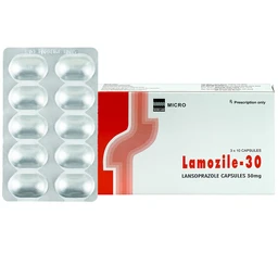 Viên nang cứng Lamozile 30 Micro điều trị loét tá tràng, loét dạ dày, viêm thực quản (3 vỉ x 10 viên)  1