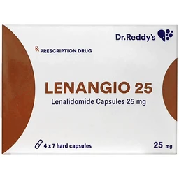 Thuốc Lenangio 25mg Dr.reddy's điều hòa miễn dịch, kháng sinh mạch, chống ung thư qua nhiều cơ chế (4 vỉ x 7 viên) 1