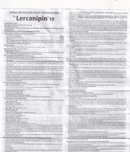 Thuốc Lercanipin 10 Agimexpharm điều trị tăng huyết áp (3 vỉ x 10 viên)