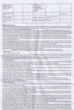 Thuốc Levina 20mg Cophavina điều trị rối loạn chức năng cương dương (1 vỉ x 4 viên)