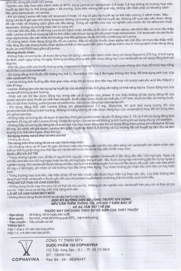 Thuốc Levina 20mg Cophavina điều trị rối loạn chức năng cương dương (1 vỉ x 4 viên)