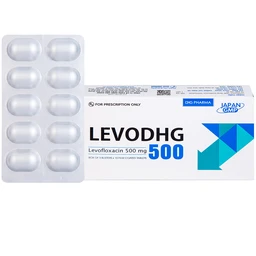 Thuốc LevoDHG 500 điều trị các chứng nhiễm khuẩn, viêm phổi, viêm tiền liệt tuyến (3 vỉ x 10 viên) 1