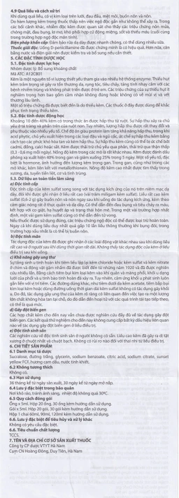 Thuốc Linezin 4mg/ml Hà Nam điều trị tình trạng thiếu kẽm (20 ống x 5ml)