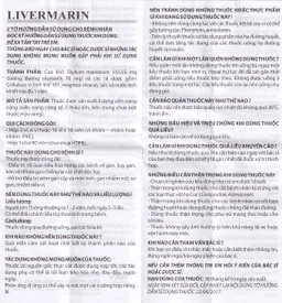 Thuốc Livermarin 70mg Brv điều trị rối loạn tiêu hoá, viêm gan cấp và mãn tính (3 vỉ x 10 viên)