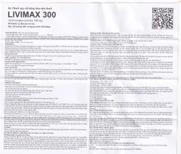 Thuốc Livimax 300 US Pharma điều trị xơ gan ứ mật nguyên phát (3 vỉ x 10 viên)