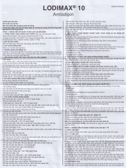 Viên nén Lodimax 10 OPV Pharma chống tăng huyết áp, đau thắt ngực (2 vỉ x 10 viên) 