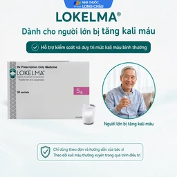 Bột pha hỗn dịch uống Lokelma 5g AstraZeneca điều trị tăng Kali máu cho người trưởng thành (Hộp 30 gói) 4