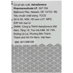 Bột pha hỗn dịch uống Lokelma 5g AstraZeneca điều trị tăng Kali máu cho người trưởng thành (Hộp 30 gói) 8
