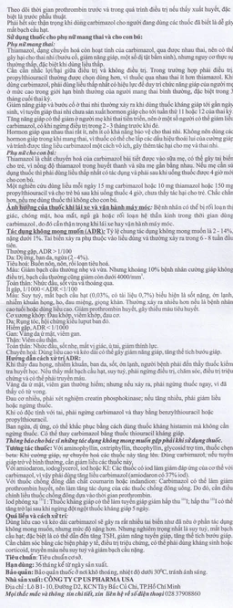 Thuốc Lomazole 5mg US Pharma điều trị bệnh Basedow, nhiễm độc tuyến giáp, cường giáp khi thai nghén (10 vỉ x 10 viên)