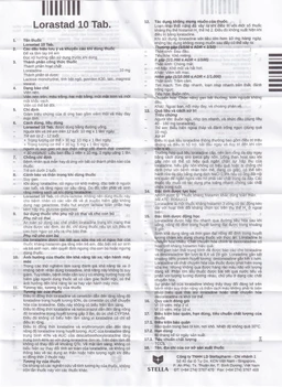 Viên nén Lorastad 10 Tab Stella giảm viêm mũi và mày đay mạn tính (2 vỉ x 10 viên)