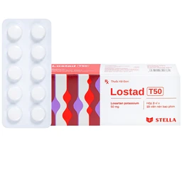 Thuốc Lostad T50 50mg Stella điều trị tăng huyết áp (3 vỉ x 10 viên) 1