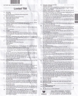 Thuốc Lostad T50 50mg Stella điều trị tăng huyết áp (3 vỉ x 10 viên)