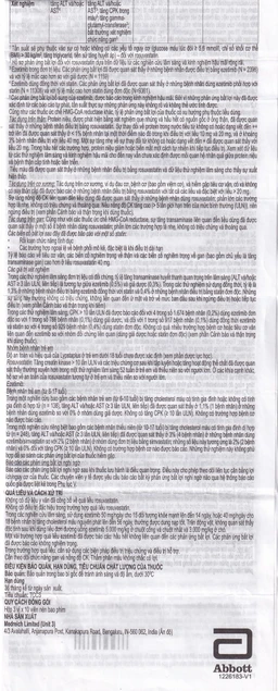 Viên nén Lypstaplus 10/10mg Abbott điều trị tăng cholesterol máu nguyên phát (3 vỉ x 10 viên)