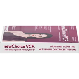 Màng phim tránh thai Newchoice VCF giúp tránh thai an toàn, tiện lợi (3 miếng) 6