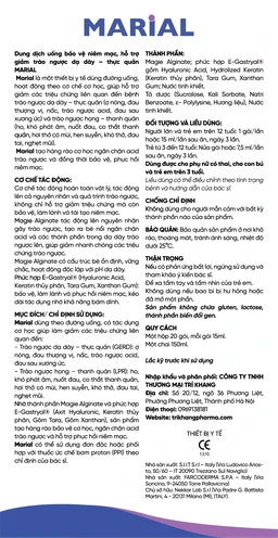 Marial Gel 150ml chống trào ngược dạ dày thực quản, ợ chua, khó tiêu, bảo vệ và tái tạo phục hồi niêm mạc họng