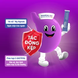 Marial Gel (20 gói x 15ml) chống trào ngược dạ dày thực quản, ợ chua, khó tiêu, bảo vệ và tái tạo phục hồi niêm mạc họng 5