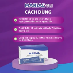Marial Gel (20 gói x 15ml) chống trào ngược dạ dày thực quản, ợ chua, khó tiêu, bảo vệ và tái tạo phục hồi niêm mạc họng 3